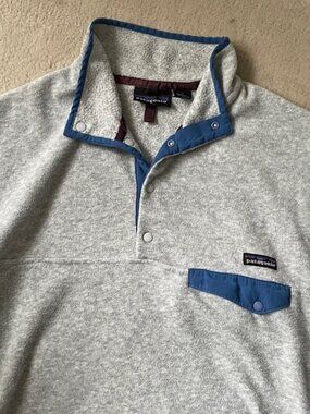 Vintage Patagonia Snap T Fleece Synchilla Grey 90s - Assembled In Jamaica